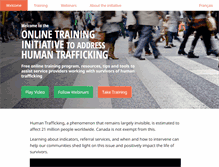 Tablet Screenshot of helpingtraffickedpersons.org